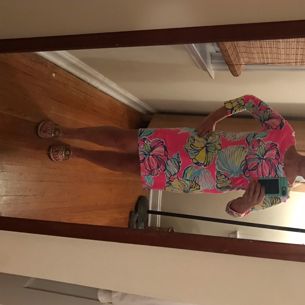 Lilly Pulitzer hot pink dress